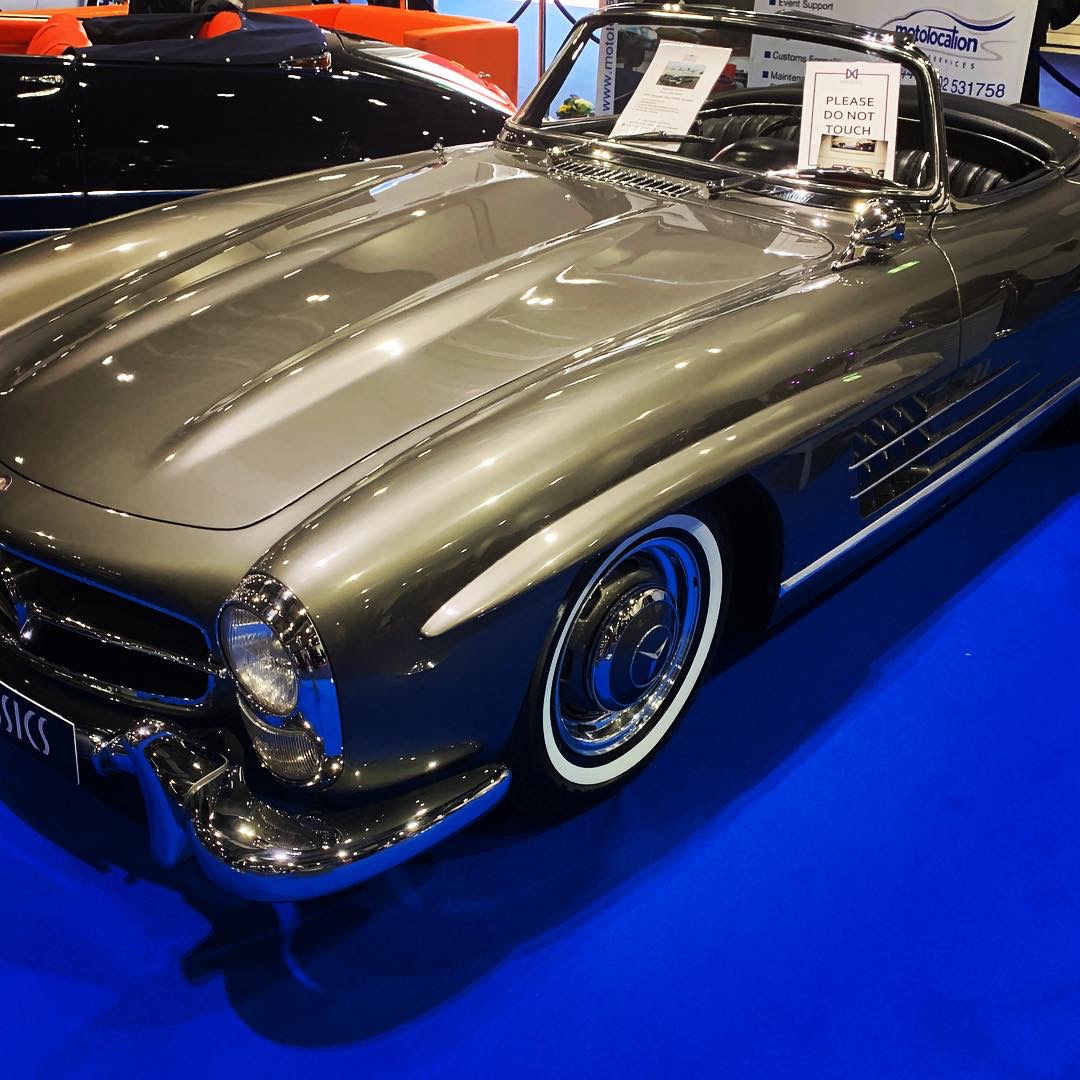 Classic Mercedes Convertible at the London Classic Car show